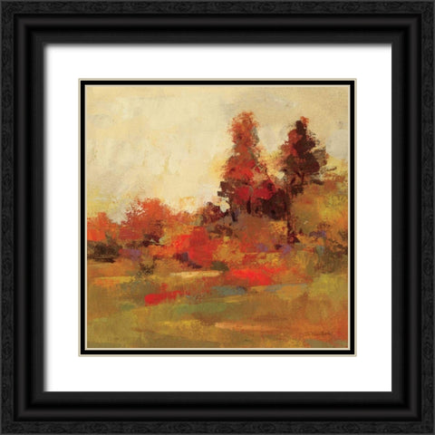 Fall Forest IV Black Ornate Wood Framed Art Print with Double Matting by Vassileva, Silvia