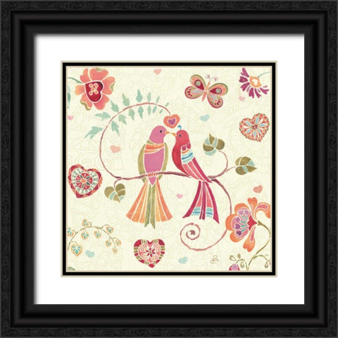 Lighthearted II Black Ornate Wood Framed Art Print with Double Matting by Brissonnet, Daphne