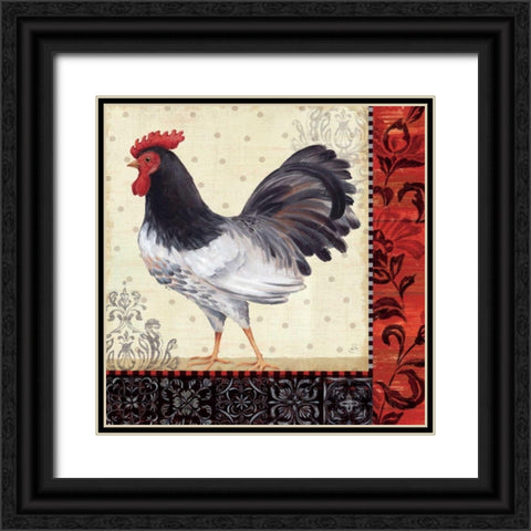 Country Touch II Black Ornate Wood Framed Art Print with Double Matting by Brissonnet, Daphne