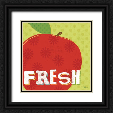 Good Food I Black Ornate Wood Framed Art Print with Double Matting by Pela Studio