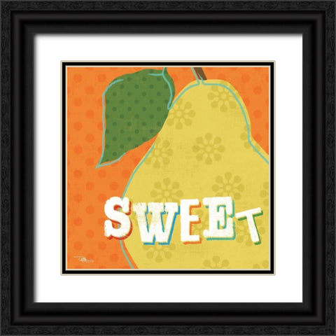 Good Food II Black Ornate Wood Framed Art Print with Double Matting by Pela Studio