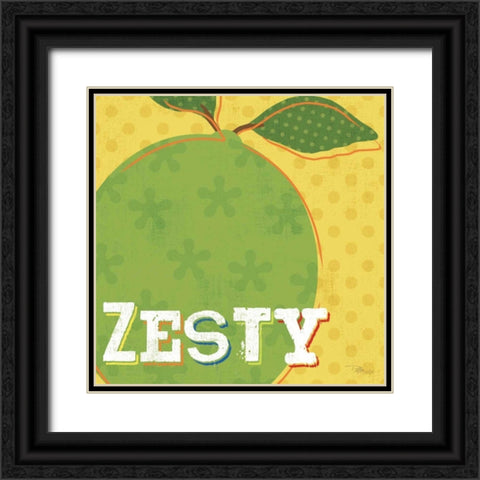 Good Food III Black Ornate Wood Framed Art Print with Double Matting by Pela Studio