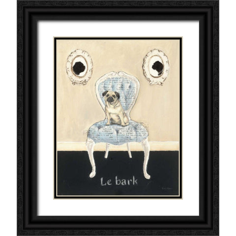 Le Bark Black Ornate Wood Framed Art Print with Double Matting by Adams, Emily