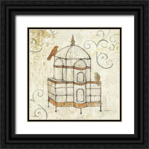 Bird Cage I Black Ornate Wood Framed Art Print with Double Matting by Tillmon, Avery