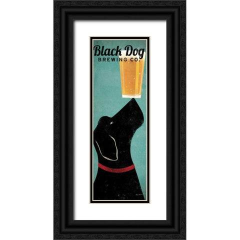 Black Dog Brewing Co. Black Ornate Wood Framed Art Print with Double Matting by Fowler, Ryan