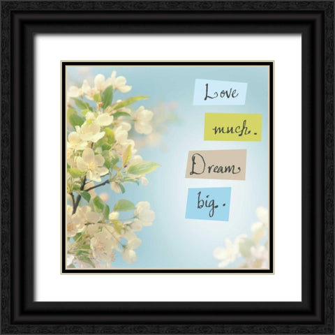 Love Much Dream Big Black Ornate Wood Framed Art Print with Double Matting by Schlabach, Sue