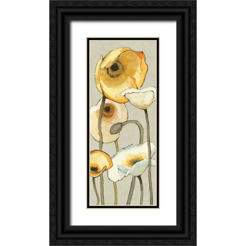 Jaune Gris Panel II Black Ornate Wood Framed Art Print with Double Matting by Novak, Shirley