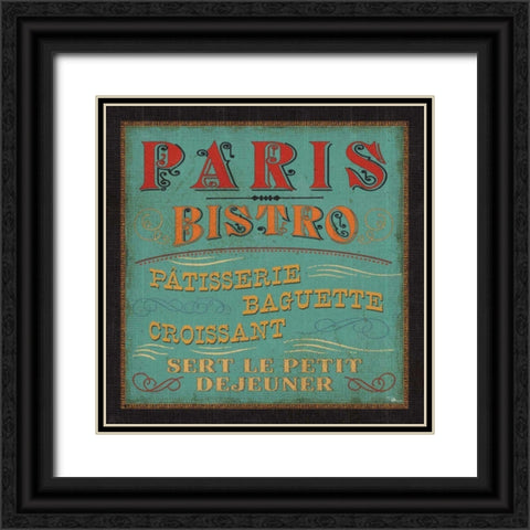 Lunchtime in Color I Black Ornate Wood Framed Art Print with Double Matting by Pela Studio