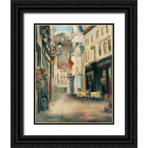 Old Town II Black Ornate Wood Framed Art Print with Double Matting by Hageman, Marilyn