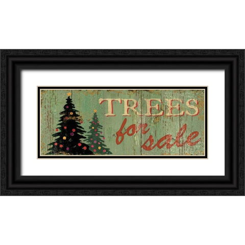 Trees for Sale Black Ornate Wood Framed Art Print with Double Matting by Brissonnet, Daphne