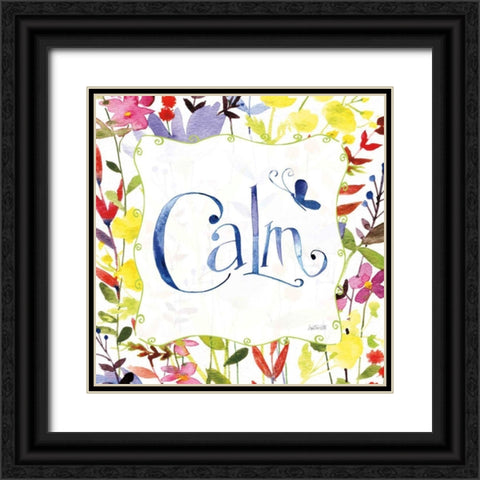 Calm Black Ornate Wood Framed Art Print with Double Matting by Tavoletti, Anne