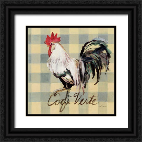 Coq Verte Black Ornate Wood Framed Art Print with Double Matting by Hageman, Marilyn