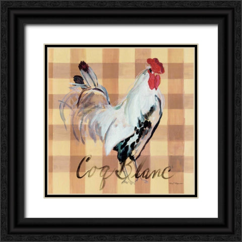 Coq Blanc Black Ornate Wood Framed Art Print with Double Matting by Hageman, Marilyn