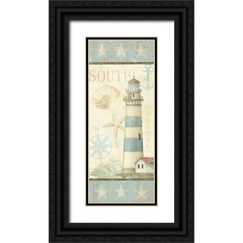 Coastal Shells II Black Ornate Wood Framed Art Print with Double Matting by Brissonnet, Daphne