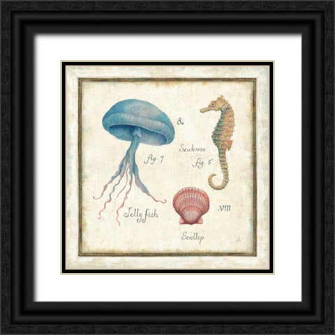 Oceanography III Black Ornate Wood Framed Art Print with Double Matting by Brissonnet, Daphne