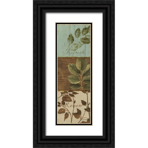 Forest Walk Panel III Black Ornate Wood Framed Art Print with Double Matting by Audit, Lisa