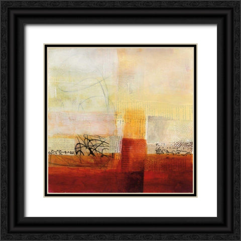 Warmth II Black Ornate Wood Framed Art Print with Double Matting by Davies, Jane