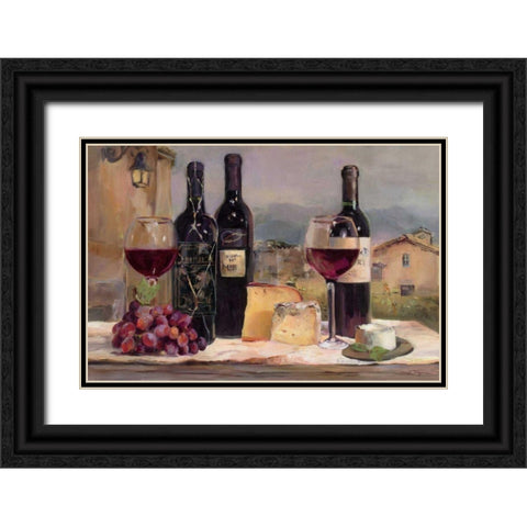 Villa Reds Black Ornate Wood Framed Art Print with Double Matting by Hageman, Marilyn