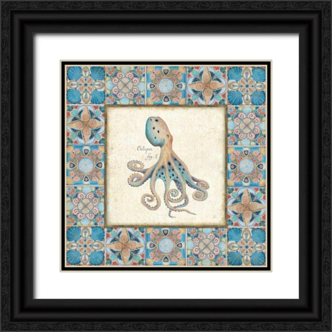 Oceanography Framed I v.2 Black Ornate Wood Framed Art Print with Double Matting by Brissonnet, Daphne
