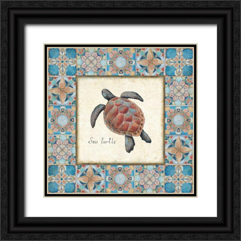 Oceanography Framed II v.2 Black Ornate Wood Framed Art Print with Double Matting by Brissonnet, Daphne