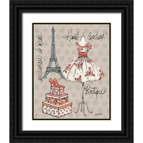 Fashion Week II Black Ornate Wood Framed Art Print with Double Matting by Tavoletti, Anne