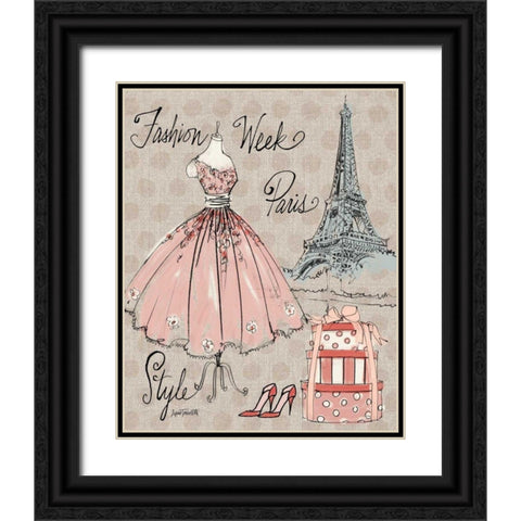 Fashion Week III Black Ornate Wood Framed Art Print with Double Matting by Tavoletti, Anne