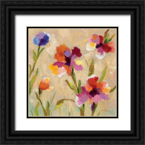 Bold Bright Flowers III Black Ornate Wood Framed Art Print with Double Matting by Vassileva, Silvia