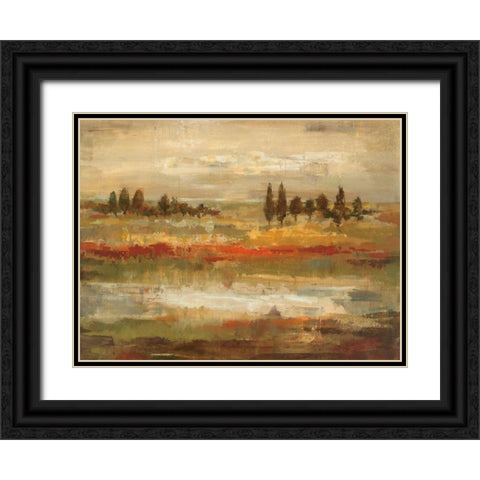 Summer Fields Black Ornate Wood Framed Art Print with Double Matting by Vassileva, Silvia
