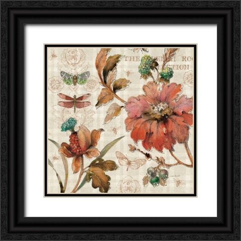 French Country V Black Ornate Wood Framed Art Print with Double Matting by Audit, Lisa