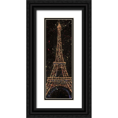 Cities at Night I Black Ornate Wood Framed Art Print with Double Matting by Wellington Studio