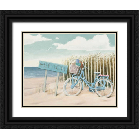 Beach Cruiser II Crop Black Ornate Wood Framed Art Print with Double Matting by Wiens, James