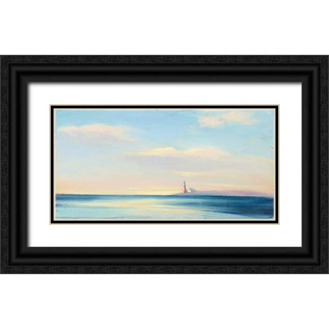 Dawn Beacon Black Ornate Wood Framed Art Print with Double Matting by Purinton, Julia
