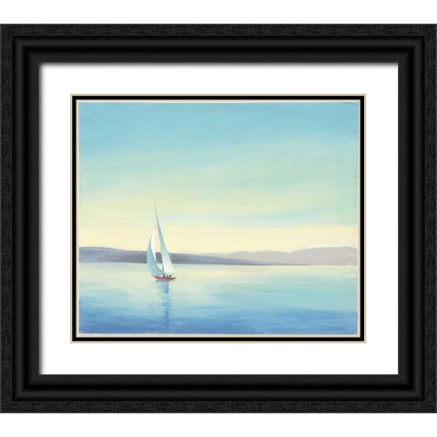 Heading Home Black Ornate Wood Framed Art Print with Double Matting by Purinton, Julia