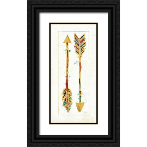Beautiful Arrows I Black Ornate Wood Framed Art Print with Double Matting by Pela Studio