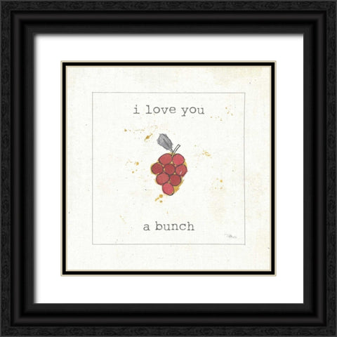 Flavor Notes II Black Ornate Wood Framed Art Print with Double Matting by Pela Studio