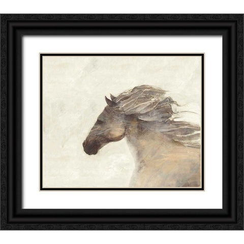 Into the Wind Ivory Black Ornate Wood Framed Art Print with Double Matting by Hristova, Albena