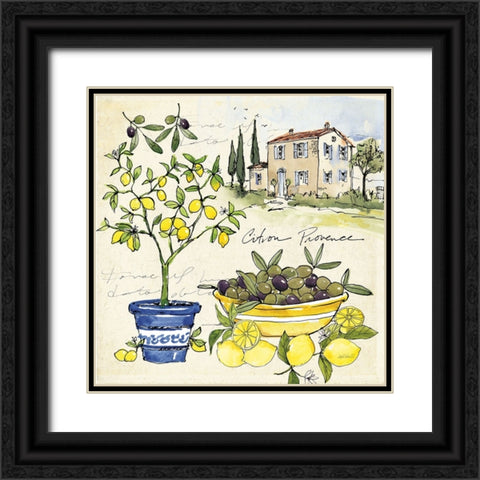 Citron IV Black Ornate Wood Framed Art Print with Double Matting by Tavoletti, Anne