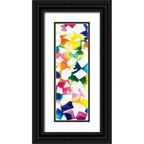 Colorful Cubes III Black Ornate Wood Framed Art Print with Double Matting by Wild Apple Portfolio