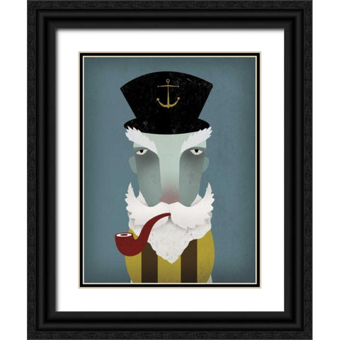 Fisherman I Black Ornate Wood Framed Art Print with Double Matting by Fowler, Ryan