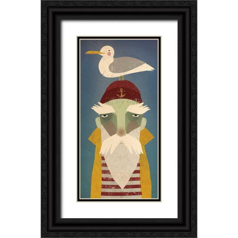 Fisherman VIII Black Ornate Wood Framed Art Print with Double Matting by Fowler, Ryan