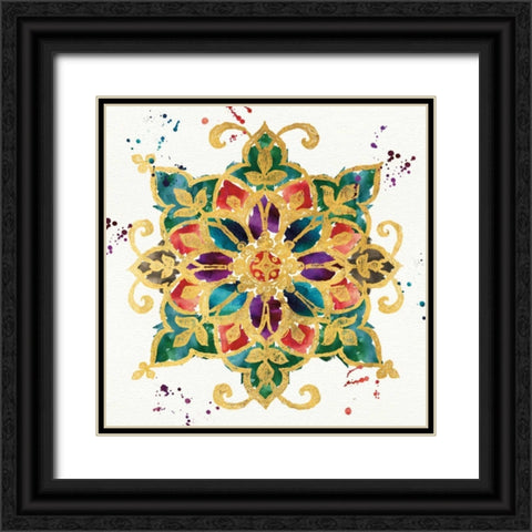 Little Jewels I Black Ornate Wood Framed Art Print with Double Matting by Aiken, Jess