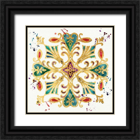 Little Jewels II Black Ornate Wood Framed Art Print with Double Matting by Aiken, Jess
