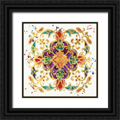 Little Jewels IV Black Ornate Wood Framed Art Print with Double Matting by Aiken, Jess