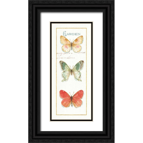 Rainbow Seeds Butterflies II Black Ornate Wood Framed Art Print with Double Matting by Audit, Lisa