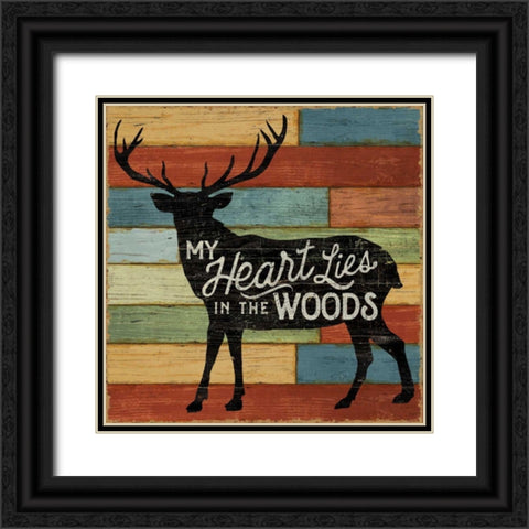 Lake Lodge II Black Ornate Wood Framed Art Print with Double Matting by Schlabach, Sue