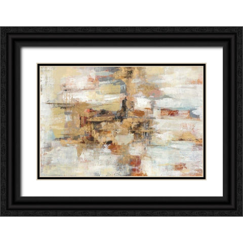 Old Bridge Reminiscence Black Ornate Wood Framed Art Print with Double Matting by Vassileva, Silvia