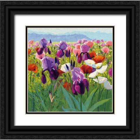 Early June Black Ornate Wood Framed Art Print with Double Matting by Novak, Shirley
