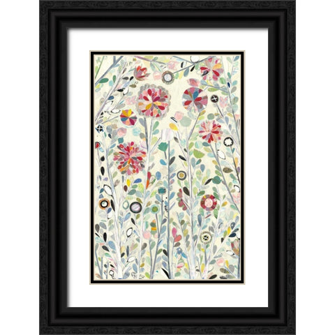Spring Blossoms Black Ornate Wood Framed Art Print with Double Matting by Boggs, Candra