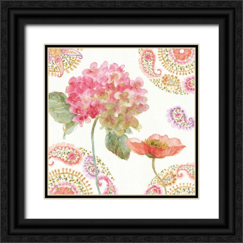 Rainbow Seeds Paisley II Black Ornate Wood Framed Art Print with Double Matting by Audit, Lisa