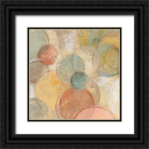 Fresco Bubbles Crop Black Ornate Wood Framed Art Print with Double Matting by Vassileva, Silvia